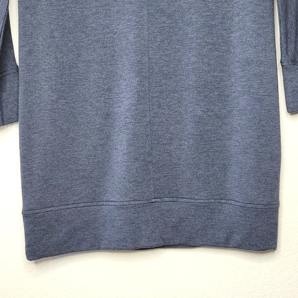 LOU & GREY Blue Long Sleeve Oversized Thick Shirt Dress size XS - Picture 9 of 13